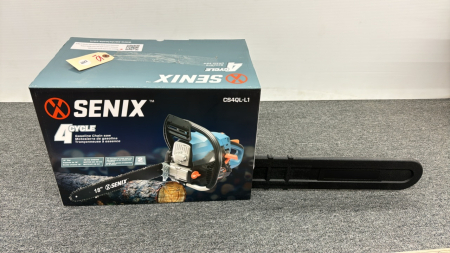 New Senix CS4QL-L1 -4 Cycle Chain Saw -18in Bar