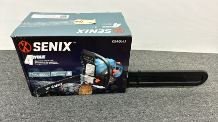 New Senix CS4QL-L1 -4 Cycle Chain Saw -18in Bar