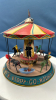 Wind-Up Tin Merry-Go-Round by Unique Art - 3