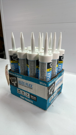 12 Tubes of White DAP Trim Sealant