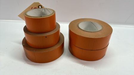 Orange Duct Tape -3 Full Rolls & 2 Part Rolls