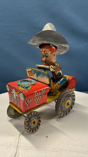 Tin Rodeo Joe Wind-Up Toy by Unique Art