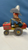 Tin Rodeo Joe Wind-Up Toy by Unique Art - 2