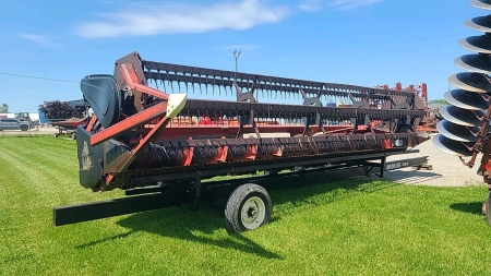 Case IH 1020 22.5ft Flex Head with Johnson Header Trailer