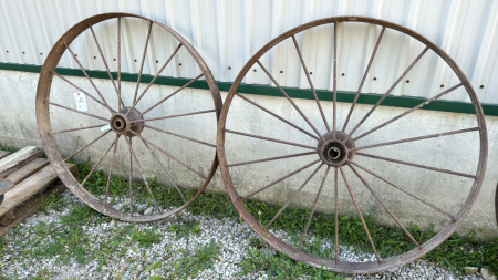 Pair of 48in Steel Wheels