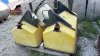 2 John Deere Fertilizer Hoppers & 1 Small Hopper