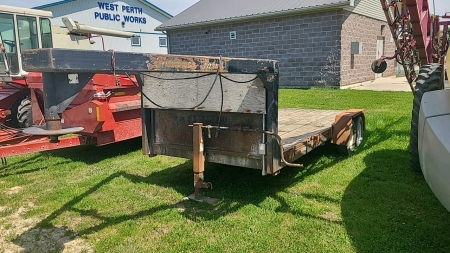 6.5ft x 17ft 5th Wheel Flat Deck Trailer