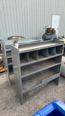 2 Metal Shelving Units for Service Vans