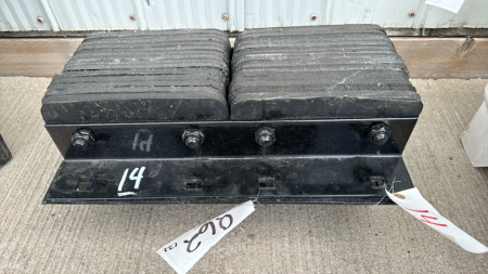 2 Rubber Bumper Blocks -20in Long