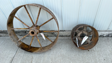 24in Steel Wheel & 12in Steel Pulley