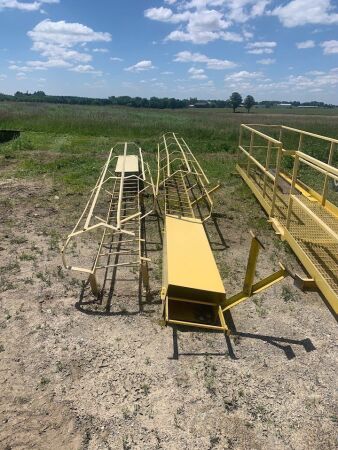 OFFSITE: Lot of Yellow Elevator Ladders