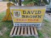 Broken Double Sided David Brown (Tye Equipment) Lighted Sign -58in x 41in - 6