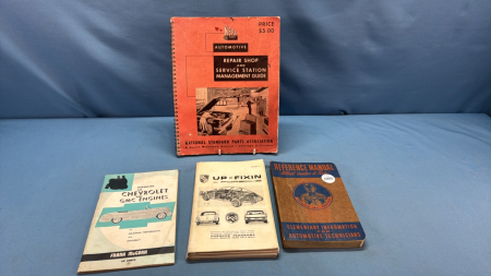 4 Older Automotive Repair Books -See Notes