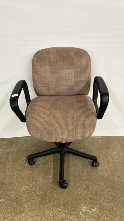 5 Caster Upholstered Office Chair with Arm Rests