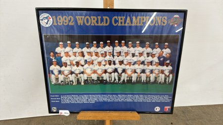 Blue-Jays 1992 World Champions Framed Picture