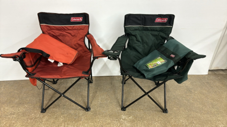 2 Coleman Folding Camp Chairs