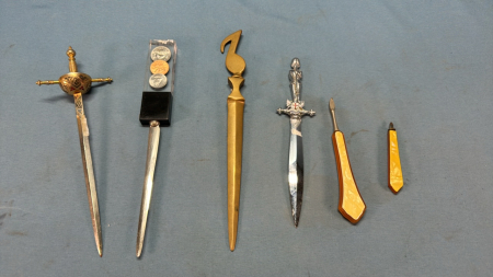 4 Letter Openers and 1 Manicure Tool