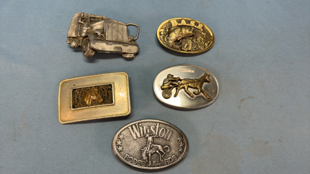 5 Belt Buckles -See Notes