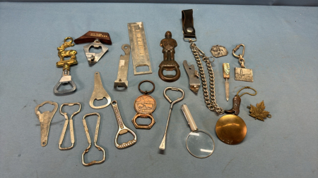 Bottle Openers, Watch Fobs, Magnifying Glass etc.