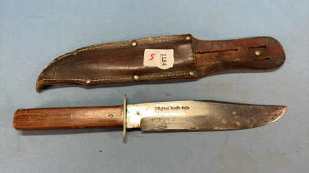 13in Original Bowie Knife in Leather Sheath