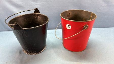 2 Vintage Pails -Both Approx. 7in High