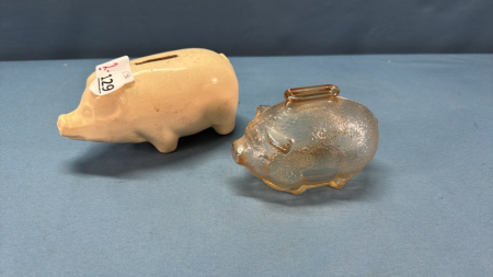 Glass and Pottery Piggy Banks