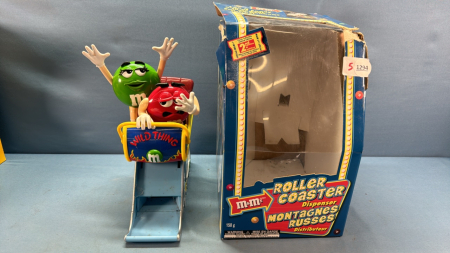 Roller Coaster M&M Dispenser in Original Box