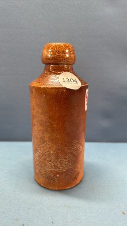 7in High Pottery Beer Bottle