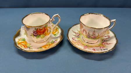 2 Royal Albert Tea Cups and Saucers