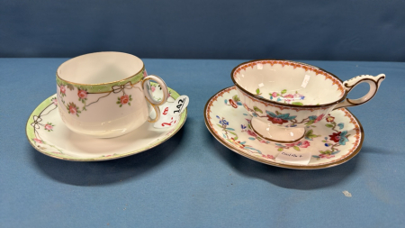 2 Tea Cups and Saucers -1 Coalport and 1 Nippon