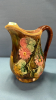 Majolica Ice Water Pitcher and Begonia Leaf Dish - 4