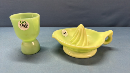 Jadeite Double-Ended Egg Cup and Juicer -See Notes