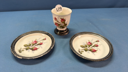 Rosenthal Egg Cup & 2 Under Plates