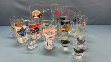 Quantity of Assorted Beer Mugs and Glasses