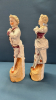 Pair of Glazed Victorian Figurines - 2