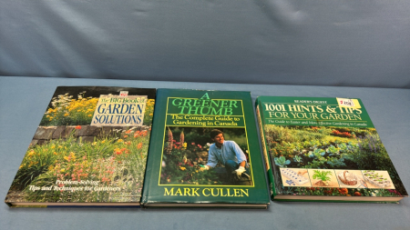 3 Hard Cover Canadian Gardening Books -See Notes