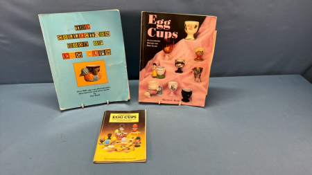 3 Soft Cover Egg Cup Collector Guide Books