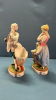 Pair of Bisque Figurines w/ Cornucopia -See Notes - 2