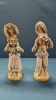 Pair of Glazed Victorian Figurines