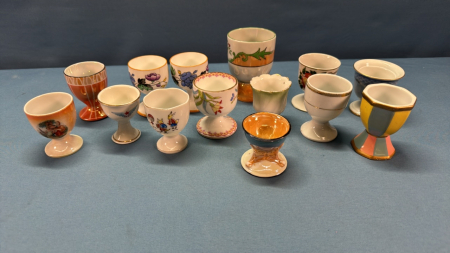 Approx. 14 Assorted Egg Cups -Mostly Japan