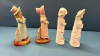 2 Pairs of Bisque Victorian Figurines -See Notes - 4