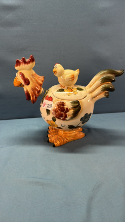 Rooster Cookie Jar w/ Head on Spring