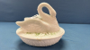 Antique Pat. Milk Glass Swan on Nest -See Notes - 6