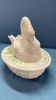 Antique Pat. Milk Glass Swan on Nest -See Notes - 7