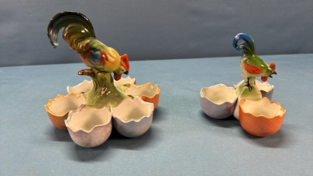 2 Bird Themed Multi Egg Cups -See Notes