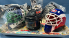 Plastic Hockey Helmets Lot - 2