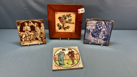 3 Tiles and 1 Trivet -Including Minton