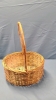 9" Wide Wicker Basket and Contents - 6