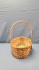 9" Wide Wicker Basket and Contents - 7