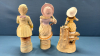 3 Bisque Victorian Figurines -See Notes - 3